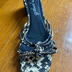 Free people sandal heels.